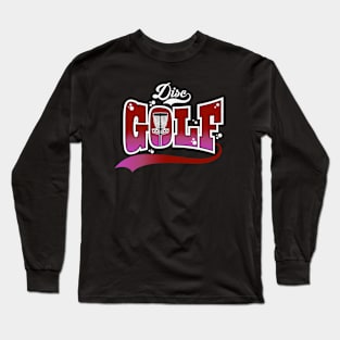 Disc Golf Red Long Sleeve T-Shirt